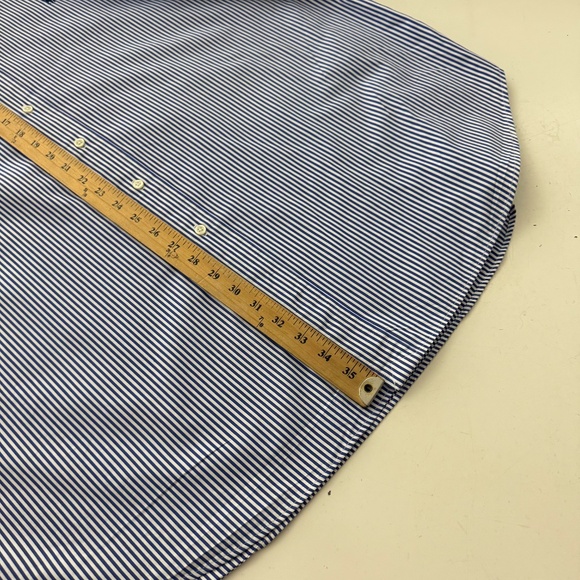 Ralph Lauren Classic Fit Nautical Blue Vertical Striped Button Down Shirt 2XLT - Picture 7 of 7